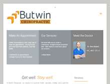 Tablet Screenshot of butwinchiropractic.com